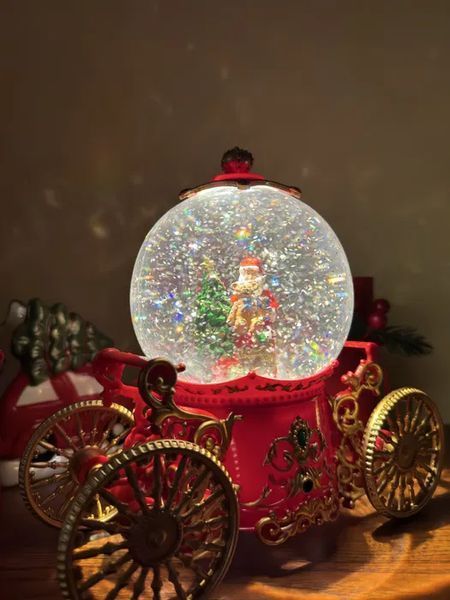 Снежный шар "Карета" с автоподдувом, LED и музыкой (SH2501) 00024927 фото