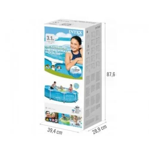 Каркасный бассейн с фильтром в комплекте Intex 28208 "Морской принт" 305 x 76 см 00013151 фото