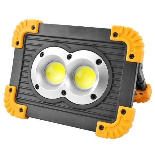 Прожектор светодиодный X-Balog L802-20W-2COB+1W, фонарь прожектор светильник, аварийная лампа 00022918 фото