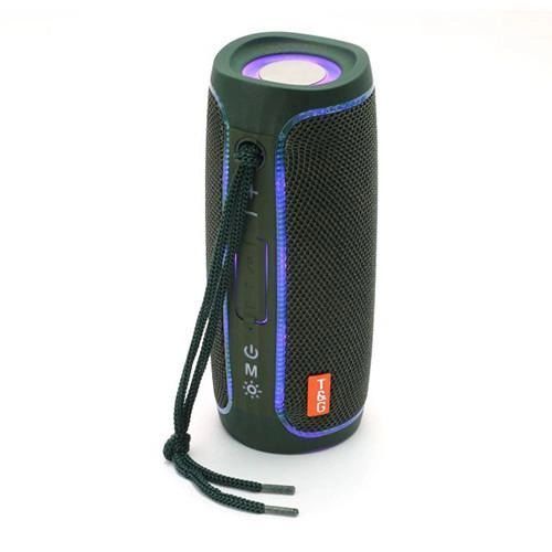 Портативна колонка Bluetooth з LED підсвічуванням TG288, акумуляторна колонка для музики. Колір: зелений 00017229 фото