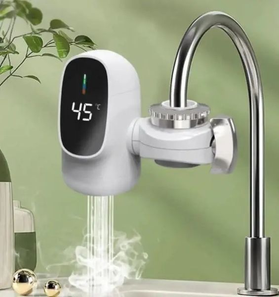 Водонагрівач проточний насадка на кран для кухні Water Heater ZSW-D03 c LCD дисплеєм 3 кВт 00021001 фото