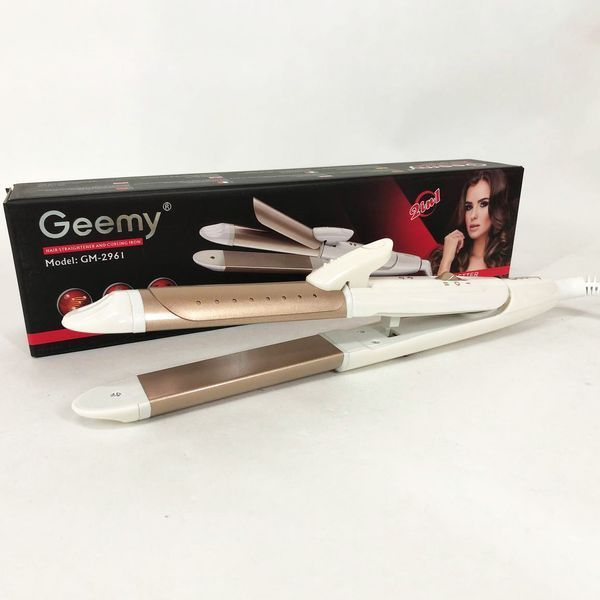 Щипцы утюжок для волос GEMEI GM-2961, стайлер для завивки, прибор для завивки волос, утюжок 00014321 фото