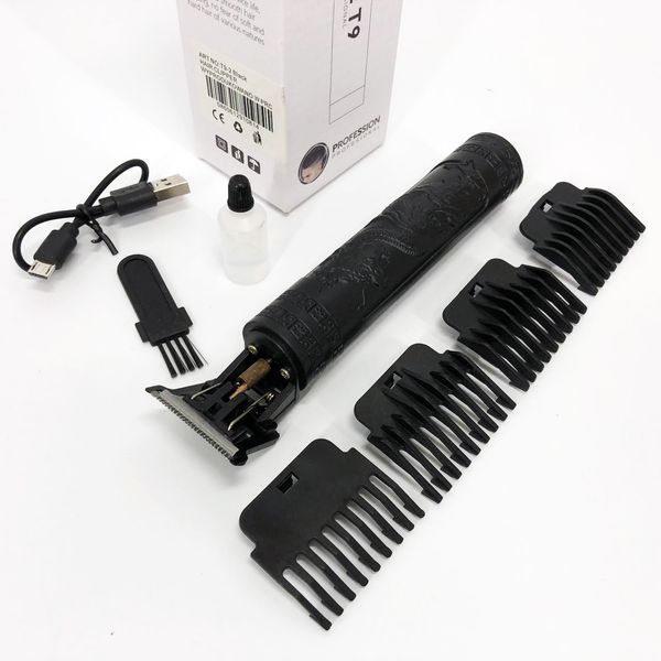 Машинка для стрижки волос Vintage T9-2 BLACK 4 насадки 00014571 фото