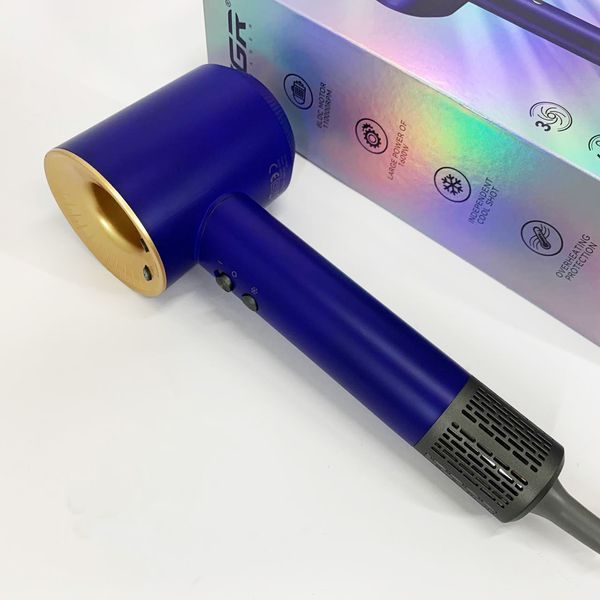 Фен професійний vgr v-445 blue, 3 рівні обдування, 4 рівні температури, 1600 вт 00014867 фото