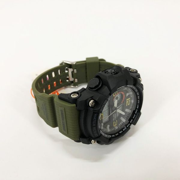 Часы наручные мужские SKMEI 1283AG ARMY GREEN, армейские часы противоударные. Цвет: зеленый 00022032 фото