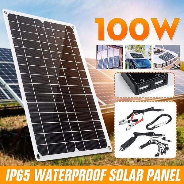 Солнечная панель 100W 12V Моно Солнечные батареи 100W 00013071 фото