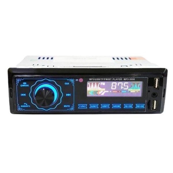 Автомагнітола MP3 3888 ISO 1DIN FM тюнер 4х50W сенсорний дисплей чорний, Bluetooth bluetooth магнітола 00017054 фото