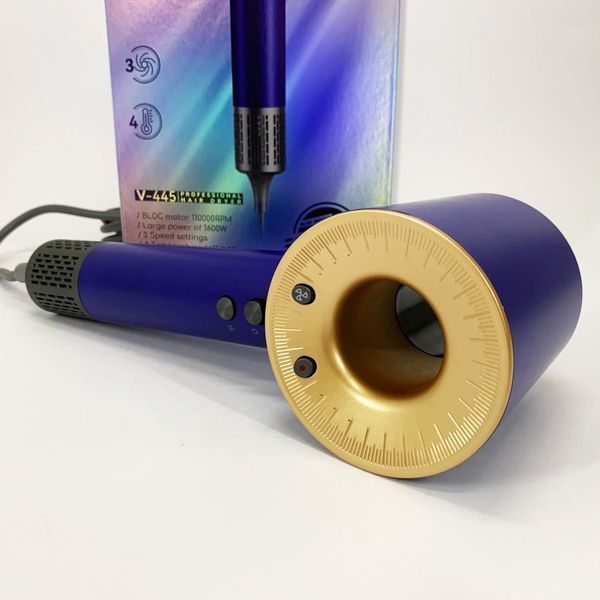 Фен професійний vgr v-445 blue, 3 рівні обдування, 4 рівні температури, 1600 вт 00014867 фото