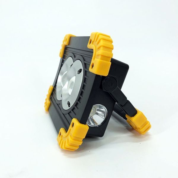 Прожектор светодиодный X-Balog L802-20W-2COB+1W, фонарь прожектор светильник, аварийная лампа 00022918 фото
