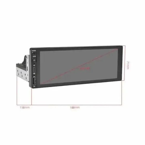 Универсальная магнитола в авто 6288-A 6.9'' (4+64GB) With Carplay с пультом 1din 00017174 фото