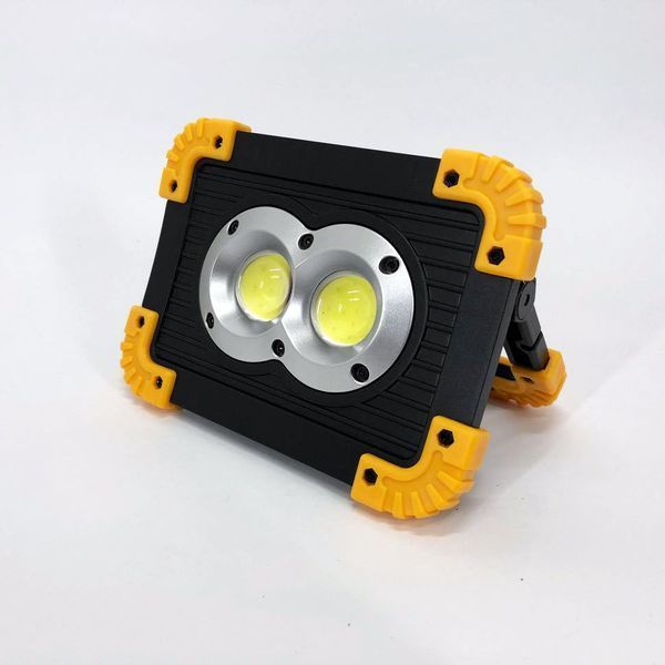 Прожектор светодиодный X-Balog L802-20W-2COB+1W, фонарь прожектор светильник, аварийная лампа 00022918 фото