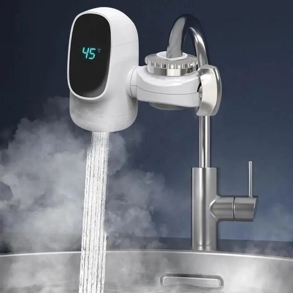 Водонагрівач проточний насадка на кран для кухні Water Heater ZSW-D03 c LCD дисплеєм 3 кВт 00021001 фото