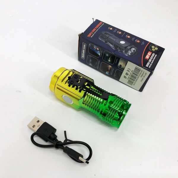Кишеньковий ліхтарик PLD-HP01-3LED, Потужний акумуляторний лед ліхтарик, лед ліхтар ручний 00023005 фото
