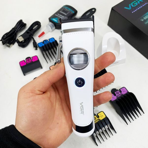Акумуляторна машинка для стрижки vgr v-880c. колір: білий 00014917 фото