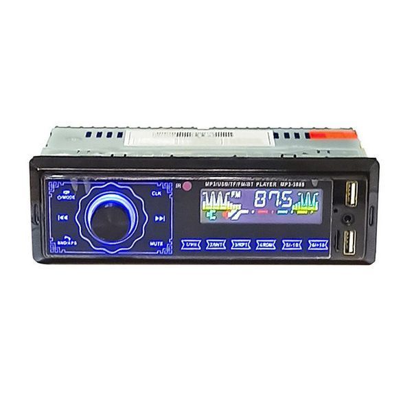 Автомагнітола MP3 3888 ISO 1DIN FM тюнер 4х50W сенсорний дисплей чорний, Bluetooth bluetooth магнітола 00017054 фото