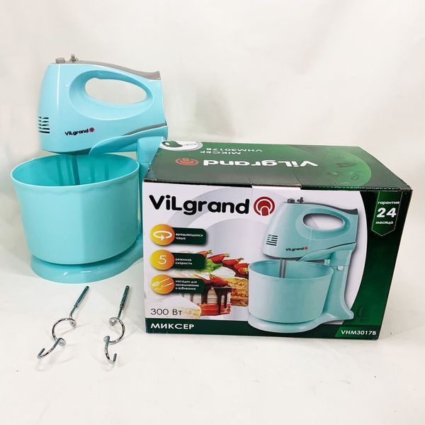 Міксер ViLgrand VHM3017B. Колір: блакитний 00019440 фото