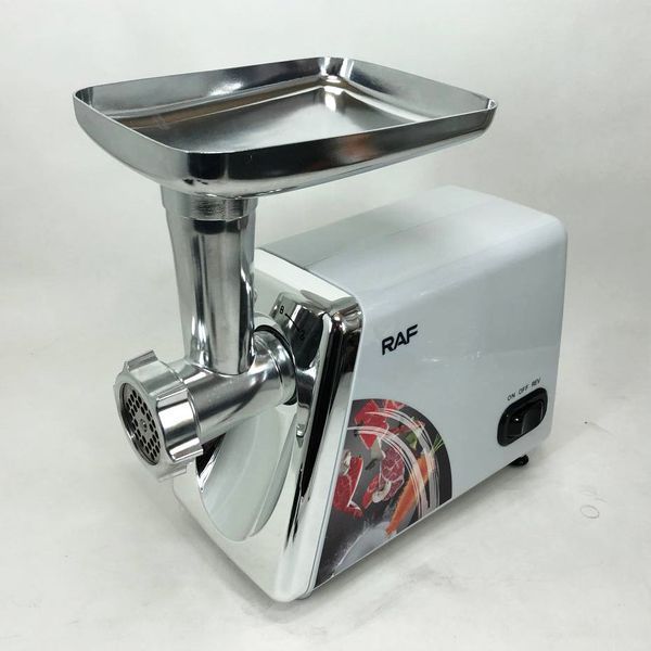 Электрическая мясорубка RAF R.3368 2500W Нержавеющая сталь, мясорубка электрическая металл 00018977 фото