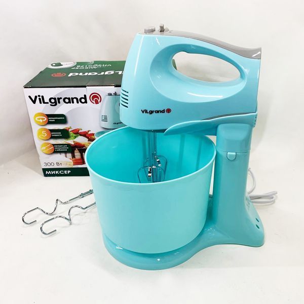 Міксер ViLgrand VHM3017B. Колір: блакитний 00019440 фото