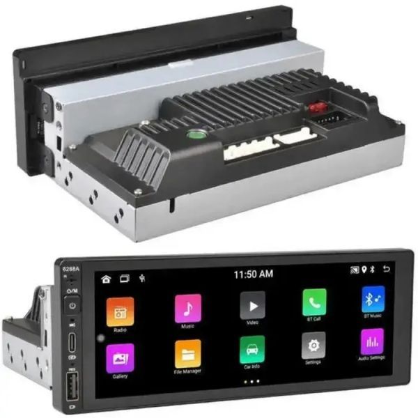 Универсальная магнитола в авто 6288-A 6.9'' (4+64GB) With Carplay с пультом 1din 00017174 фото