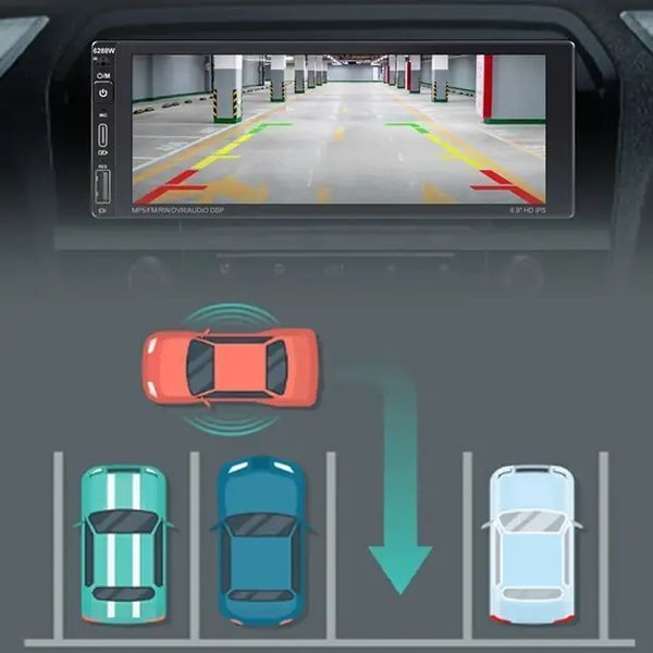 Универсальная магнитола в авто 6288-A 6.9'' (4+64GB) With Carplay с пультом 1din 00017174 фото