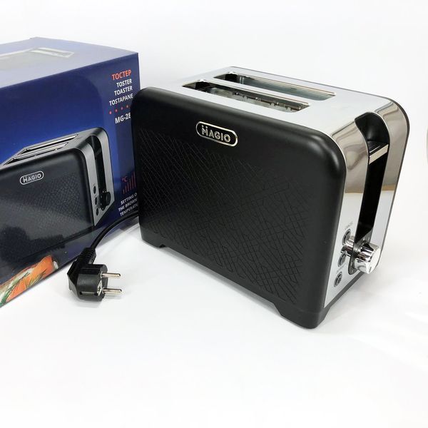 Тостер MAGIO MG-287, Хороший тостер, Электронные тостеры, Маленький тостер, Тостерница для бутербродов 00018985 фото