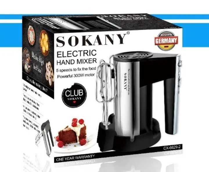 Миксер ручной Sokany CX-6629-2 300Вт, кухонный миксер 00021300 фото