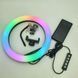 Кольцевая светодиодная лампа RGB LED RING MJ20 20 см с держателем телефона 00023499 фото 9
