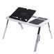 Складаний столик для ноутбука LD-09 E-Table, столик з охолодженням 2 USB кулера, Стіл підставка з вентиляцією 00017620 фото 16