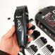 Машинка для стрижки провідна з насадками для волосся та бороди Gemei GM-1016 Pro + Ножиці та Гребінець 00014516 фото 8