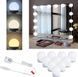 LED лампочки 10 шт для дзеркала 3 режими Mirror lights-meet different живлення USB 00023740 фото 1