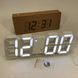 Часы настольные LY-1089 с белой подсветкой LED белые, Часы электронные светящиеся, Электронные часы VST 00012697 фото 7
