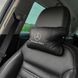 Мерседес 2шт, натуральная кожа, подушки на подголовник для авто с логотипом Mercedes-Benz 00016730 фото 4