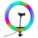 Кольцевая светодиодная лампа RGB LED RING MJ20 20 см с держателем телефона 00023499 фото 7