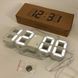 Часы настольные LY-1089 с белой подсветкой LED белые, Часы электронные светящиеся, Электронные часы VST 00012697 фото 2