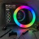 Кольцевая светодиодная лампа RGB LED RING MJ20 20 см с держателем телефона 00023499 фото 6