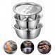 Многофункциональный кухонный набор из нержавеющей стали 3 в 1 Metal Basket Cutter 00019529 фото 2