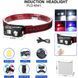 Ліхтар налобний 6541-3030+SMD(WHITE+RED+BLUE), Ліхтарик світлодіодний для туриста, Ліхтарик на голову 00023064 фото 2